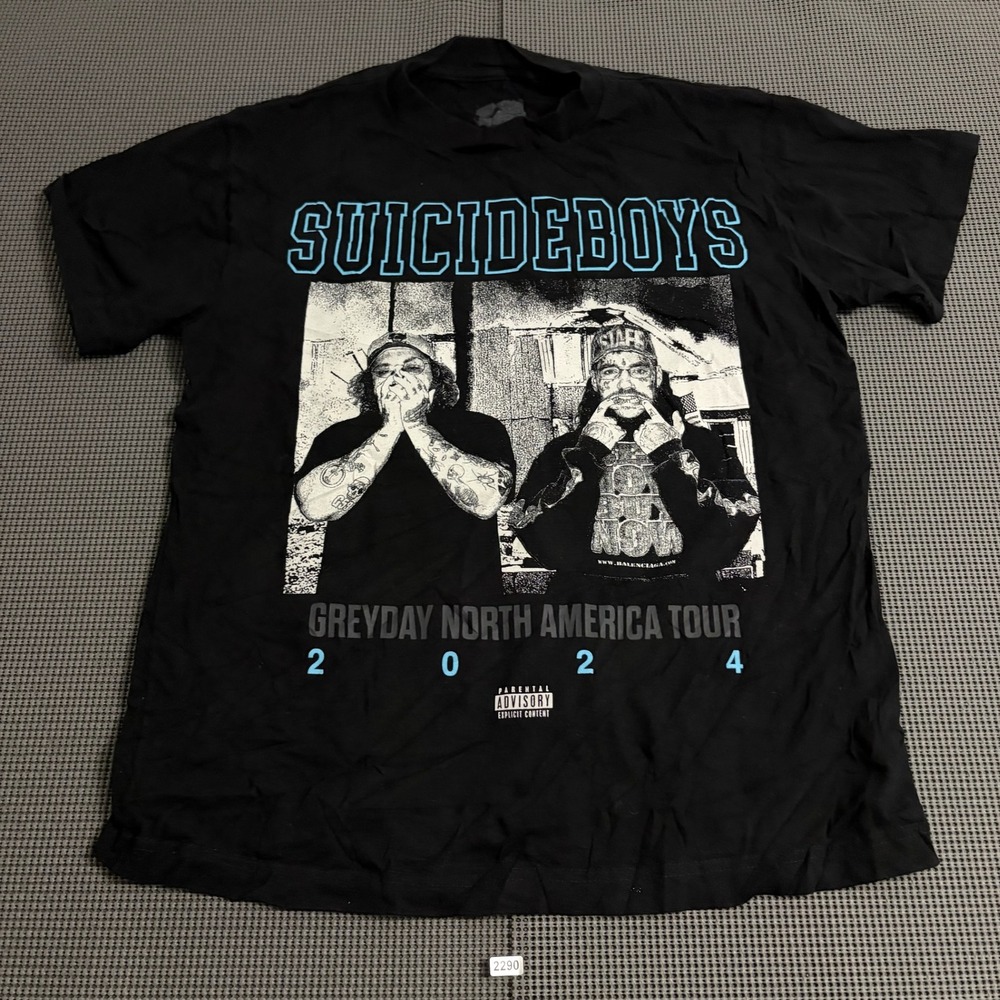 Suicideboys G59 Greyday North America Tour 2024 T-Shirt Black Medium Merch